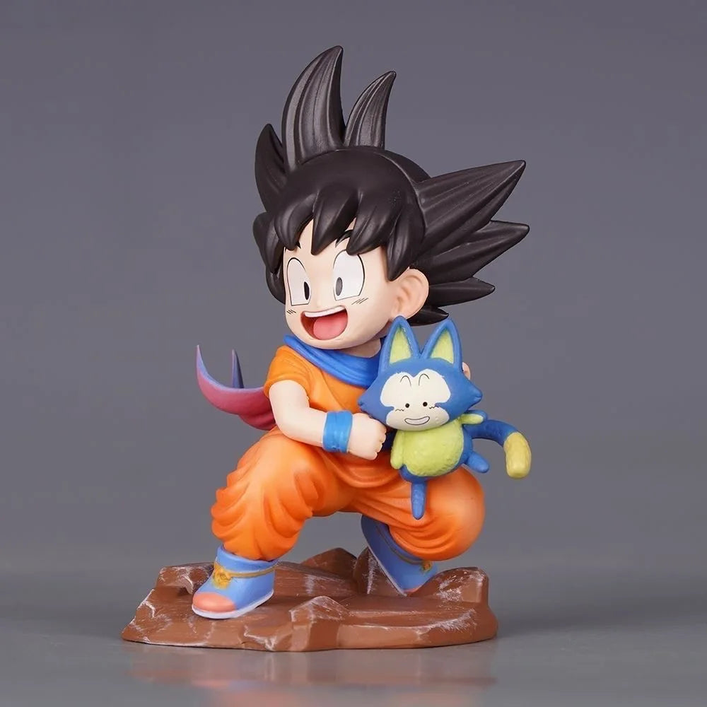 10cm Anime Dragon Ball Z Figure Goku Figure Goku Embrace Pura PVC GK Figures Yamcha Anime Collectible Model Toys Gifts
