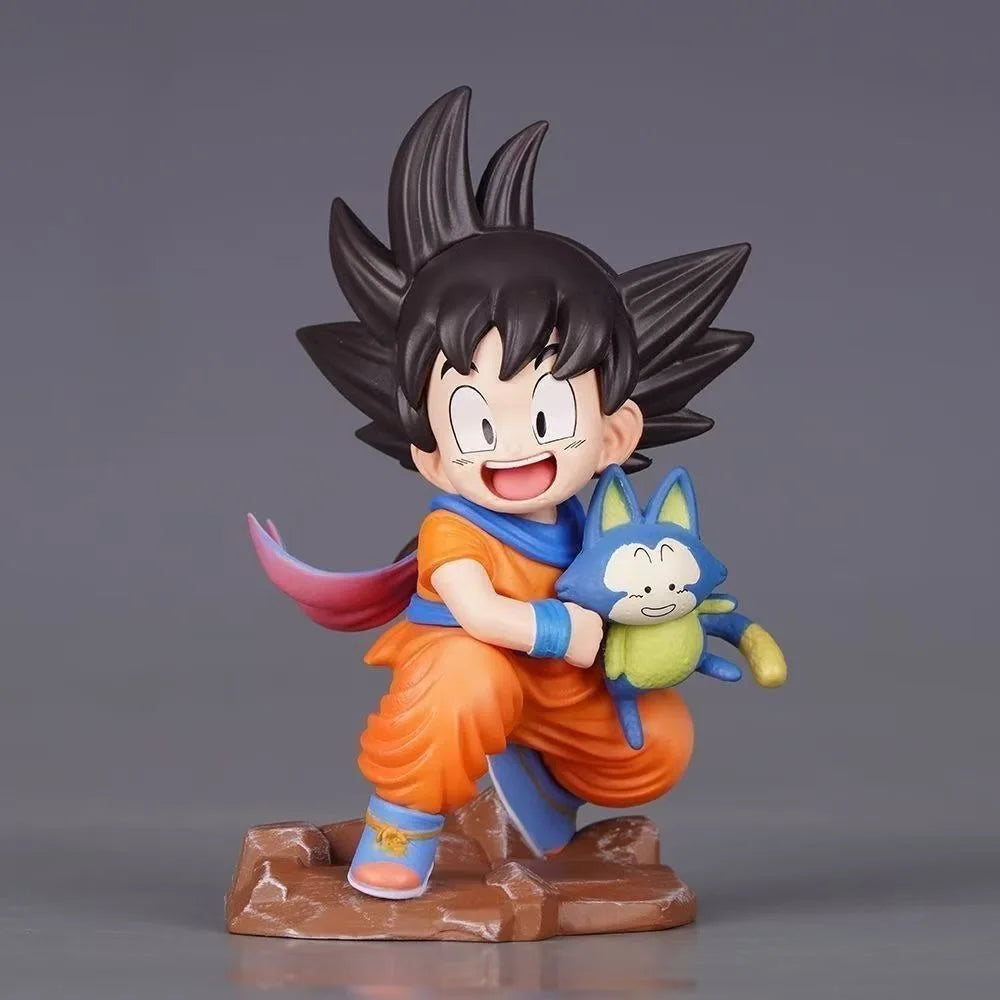 10cm Anime Dragon Ball Z Figure Goku Figure Goku Embrace Pura PVC GK Figures Yamcha Anime Collectible Model Toys Gifts